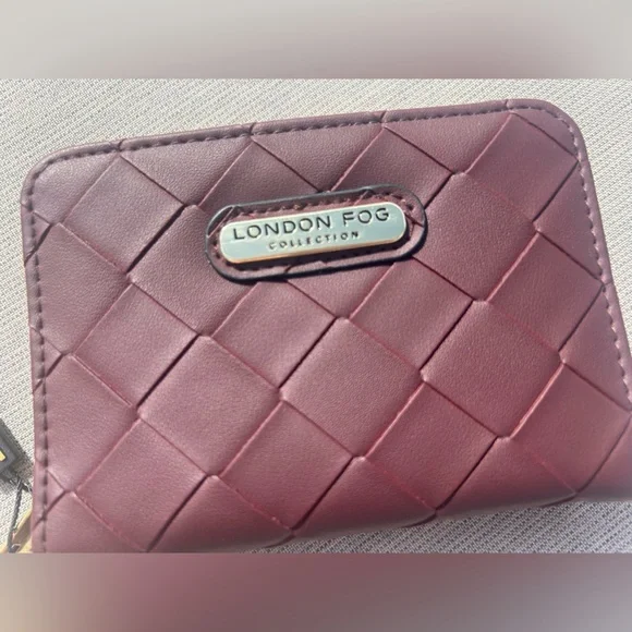 London Fog Women Fleur Woven French Wallet NWT - Picture 2 of 14